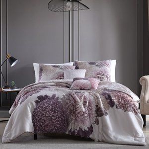Bloom Coral 5-Piece Reversible Comforter Set